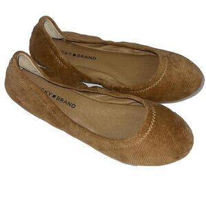 Lucky Brand Women's Emmie Flats Brown Size 7.5